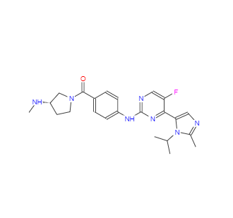 CAS：924641-59-8，4-[[5-氟-4-[2-甲基-1-(1-甲基乙基)-1H-咪唑-5-基]-2-嘧啶基]氨基]苯基][(3S)-3-(甲氨基)-1-吡咯烷]甲酮