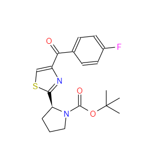 CAS：1005342-78-8，(S)-2-(4-(4-氟苯甲?；?噻唑-2-基)吡咯烷-1-羧酸叔丁酯