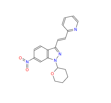 CAS：886230-75-7，(E)-6-硝基-3-[2-(吡啶-2-基)乙烯基]-1-(四氫-2H-吡喃-2-基)-1H-吲唑